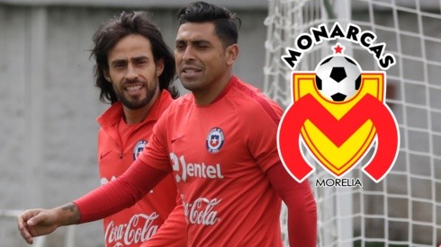 Jorge Valdivia y Gonzalo Jara fueron compañeros en la selección chilena y hoy lo serán en Morelia