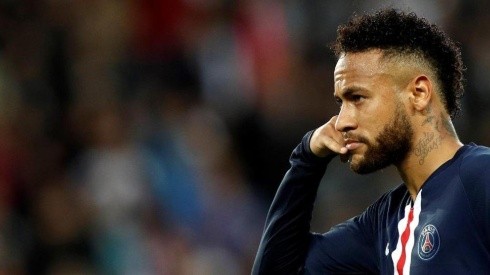 Neymar celebra un gol en el PSG