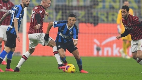 Alexis Sánchez fue protagonista en la victoria de Inter sobre el Milan