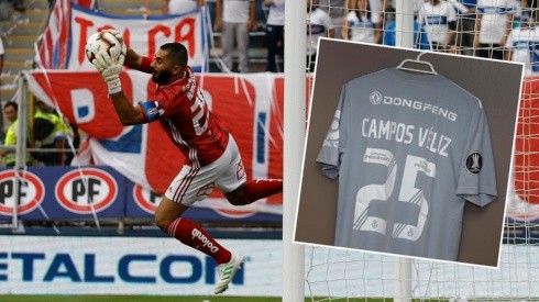 Cristóbal Campos homenajea a Johnny Herrera y va con la camiseta 25 ante Inter de Porto Alegre