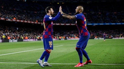 Messi y Vidal se llevan muy bien