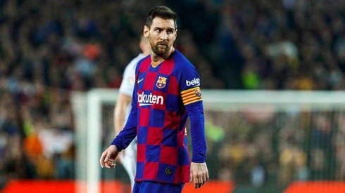 Messi ante el Eibar por la Liga Española