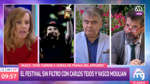Vasco Moulián criticó la segunda noche del Festival de Viña del Mar, y cree que fue "una noche de extrema izquierda".
