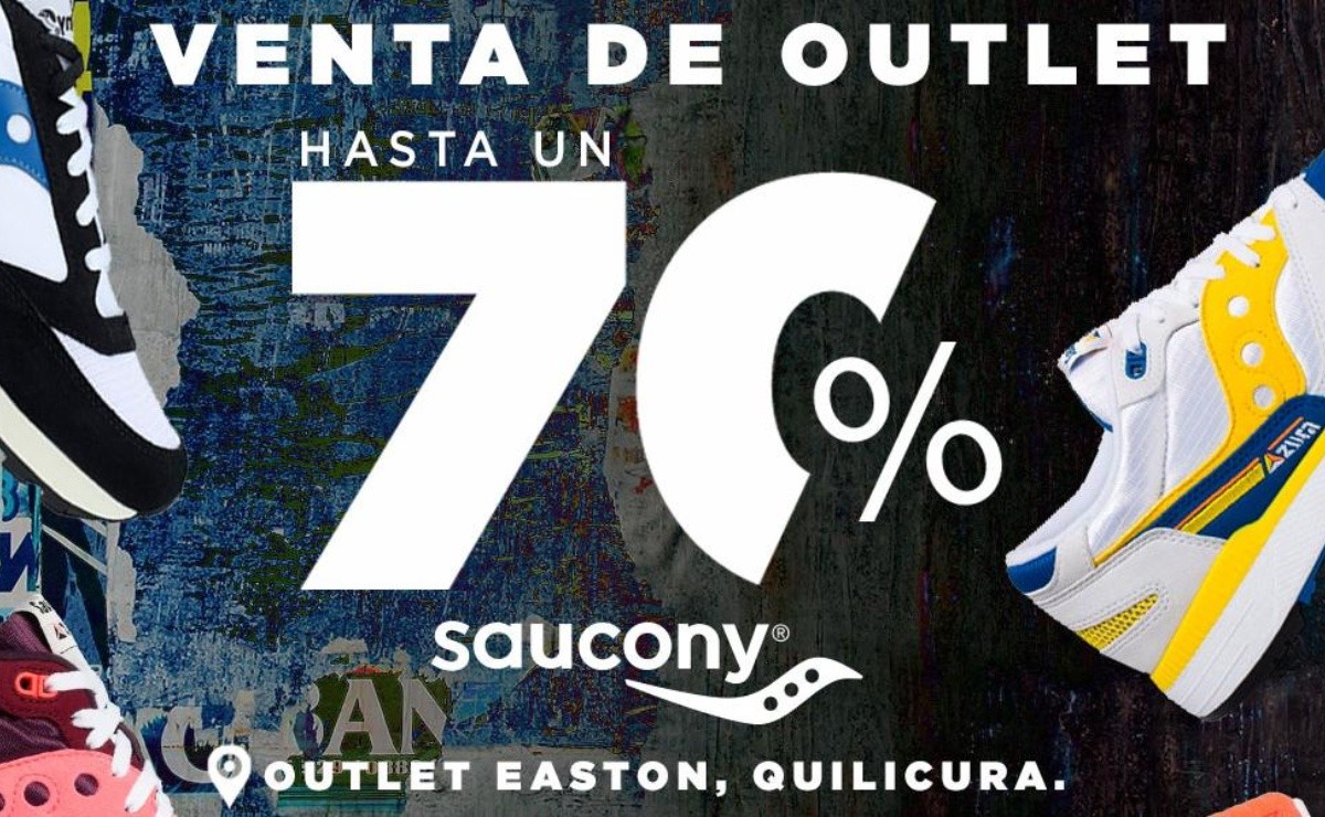 Hasta un 70% de descuento ofrecerá la exclusiva venta de bodega de  zapatillas Saucony en Easton Outlet Mall de Quilicura