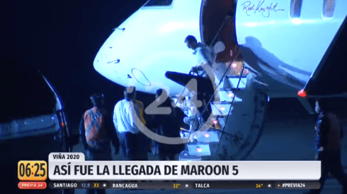 Maroon 5 ya está en Chile para presentarse en Viña del Mar y en el Bicentenario de La Florida.