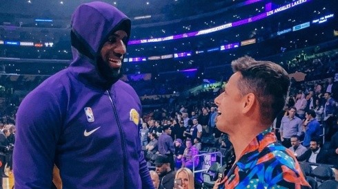 Hernández conoció a LeBron James.