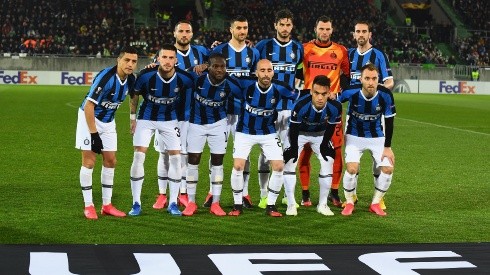El Inter en la ida contra Ludogorets.