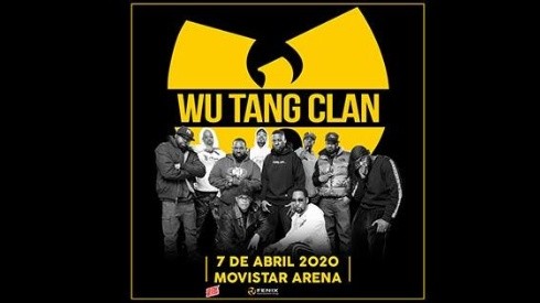 Los legendarios Wu-Tang Clan llegan a Chile con formación original para presentarse en abril en el Movistar Arena.