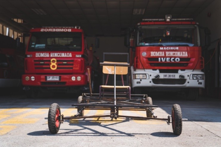 Parte de la construcción del carro. (Foto: Cedida).