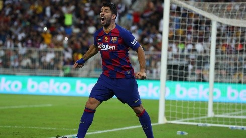 Luis Suárez y su grito de gol