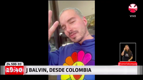 J Balvin envió un saludo desde su cuarentena en Colombia.