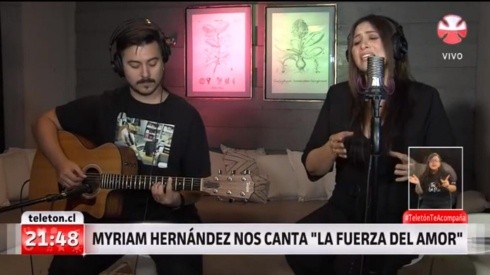 Myriam Hernández entregó emocionante interpretación para la Teletón 2020