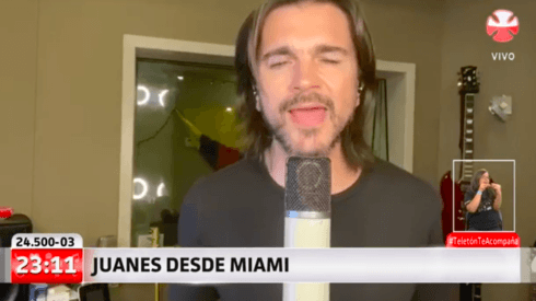 Juanes regala una especial interpretación a la Teletón