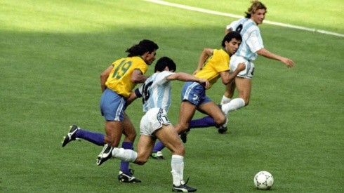 El pase de Maradona para Claudio Paul Caniggia