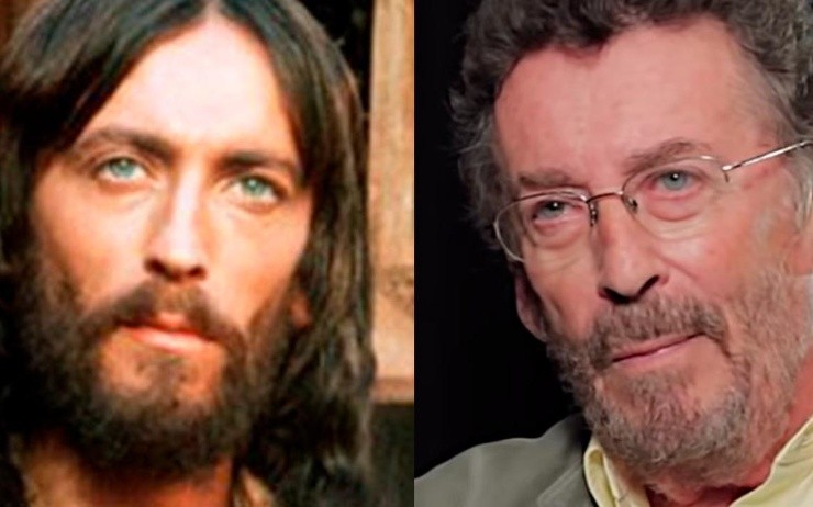 A la izquierda Robert Powell en 1977 para Jesús de Nazareth. A la derecha, el actor en la actualidad. (Foto:TVN).