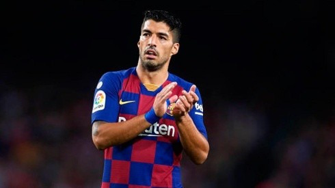 Luis Suárez con la camiseta de Barcelona