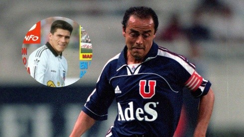 Lucho Musrri y Toby Vega en sus años como futbolistas.