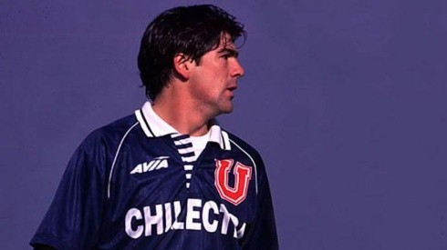Marcelo Salas con la camiseta de la U en 1994