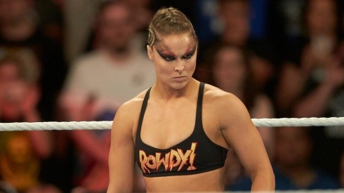 Ronda Rousey en su época de campeona en WWE.