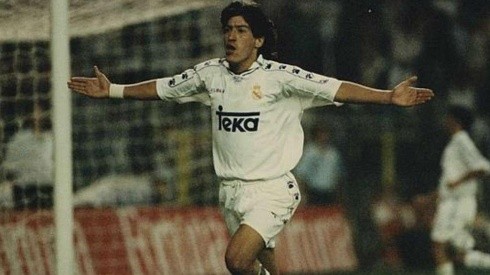 Zamorano se consagró en la elite del fútbol jugando por el Madrid.