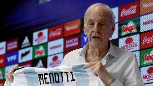 César Luis Menotti en su nuevo cargo en la selección argentina