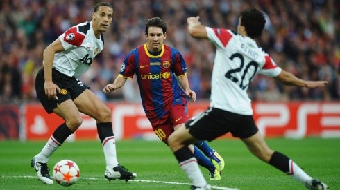 Ferdonand contra Messi en 2011.