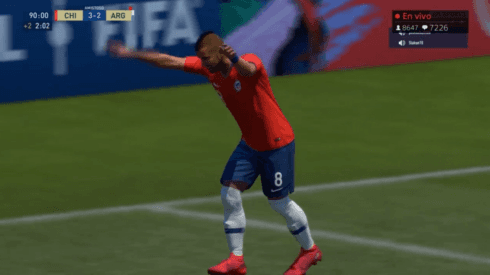 Paulo Díaz celebra el gol de la victoria