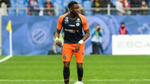Junior Sambia con la camiseta de Montpellier