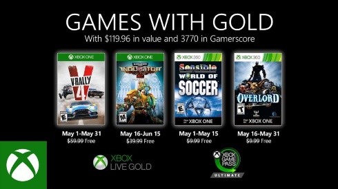 Juegos gratis de mayo en Xbox