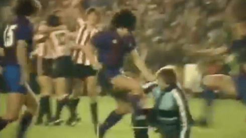 El último partido de Maradona en el Barça