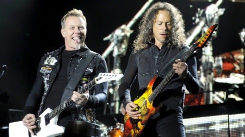 James Hetfield y Kirk Hammett en el show de Nickelsdorf, Austria.