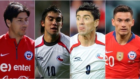 De estos cuatro sólo uno llegaría a jugar un Mundial: Charles Aránguiz en Brasil