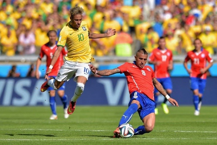 Vidal luchó como el que más en el último Mundial de Brasil 2014
