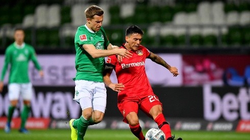 Charles Aránguiz y el Bayer Leverkusen, de buen cometido ante Werder Bremen, ahora irá por el Borussia Mönchengladbach en la Bundesliga.