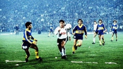 Patricio Yáñez ante Boca Juniors en 1991