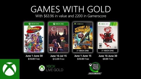 Juegos gratis de junio en Xbox