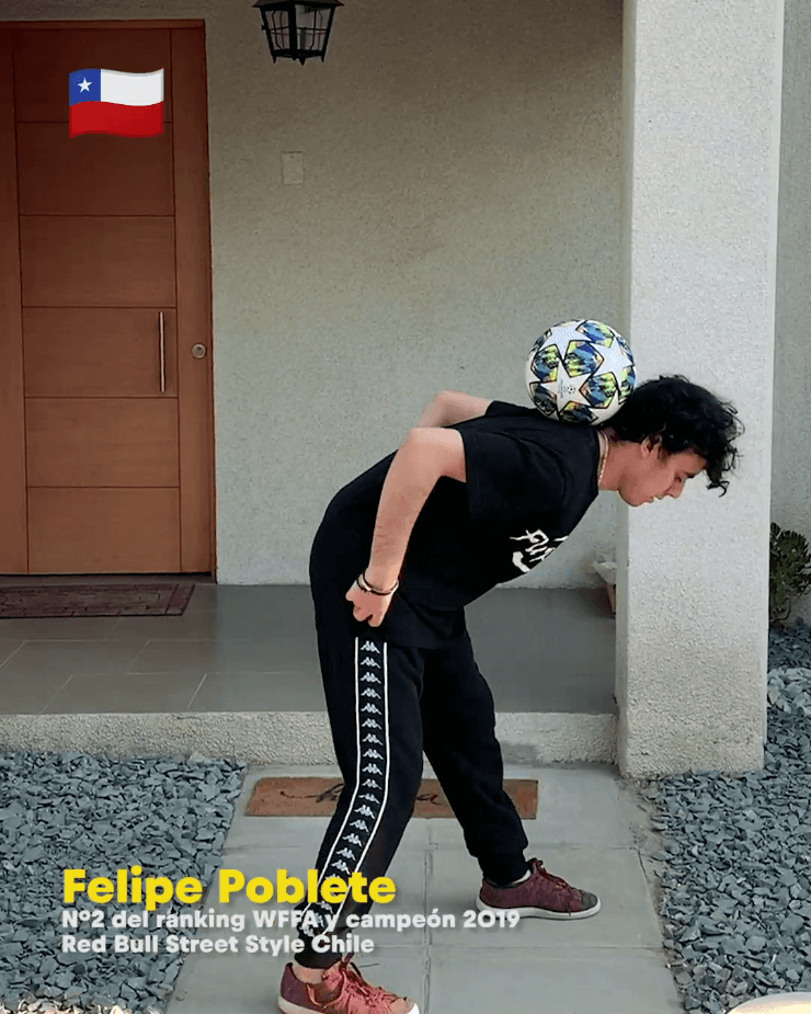 Felipe Poblete es el campeón vigente del Red Bull Street Styleen Chile, y número 2 del ránkingWFFA.