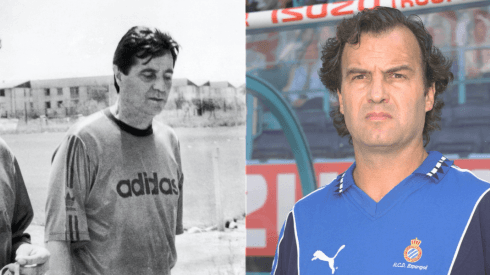 Mirko Jozic en su época en Colo Colo y un joven Marcelo Bielsa en el Espanyol