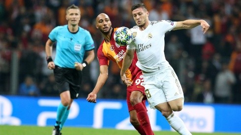 Luka Jovic en el Real Madrid vs Galatasaray