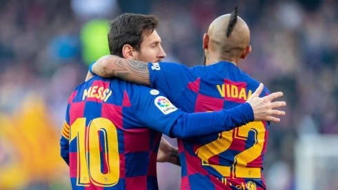 Lionel Messi con Arturo Vidal se llevan muy bien en Barcelona