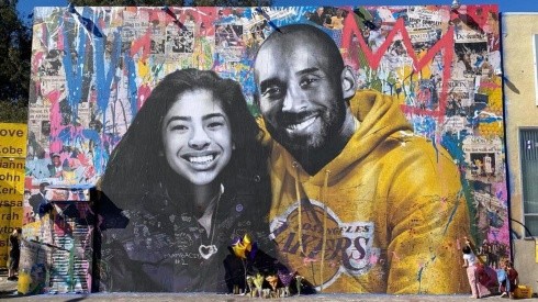 Pese a las violentas protestas por el asesinato de George Floyd, los murales callejeros dedicados a Kobe Bryant y su hija Gianna se mantuvieron intactos