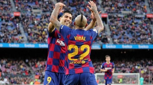 Suárez y Vidal en el Barcelona.