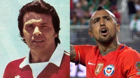 Elías Figueroa y Arturo Vidal, dos referentes del fútbol chileno