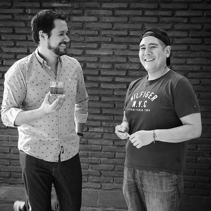 La imagen con la que Daniel Greve, cronista gastronómico y conductor de “Genios de la Carne” de Mega, se despide de su amigo Ciro Watanabe en Instagram.