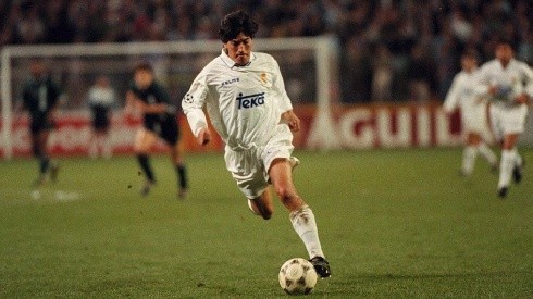 Iván Zamorano en su paso por Real Madrid, donde fue Pichichi