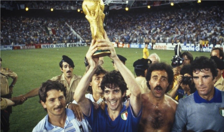 Italia levantó el título del Mundial de España 1982 en el Estadio Santiago Bernabeu ante Alemania Federal.