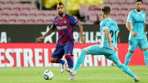 Arturo Vidal jugó 34 muy correctos minutos y se postula a la titularidad plena en el Barcelona de Quique Setién