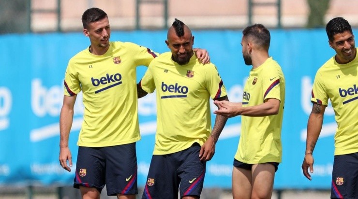 Clément Lenglet, Arturo vidal y Jordi Alba aparecen como titulares de la oncena proyectada del Barcelona ante Sevilla (FC Barcelona)