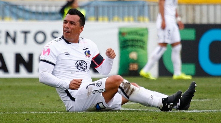 Esteban Paredes suma 194 goles en Colo Colo y su nueva meta son los 208 de Carlos Caszely (Agencia Uno)