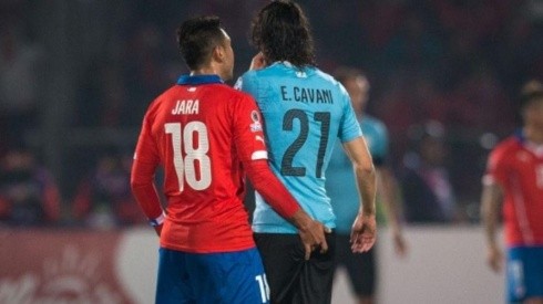 El gesto de Jara con Cavani que cambió el rumbo del partido